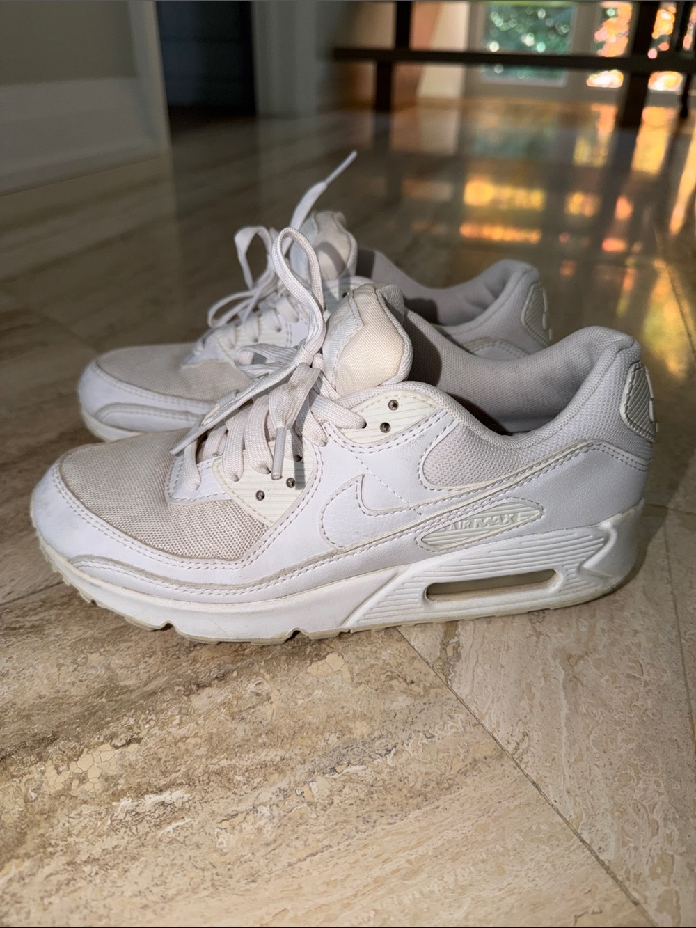Nike Women's White Air Max Athletic Sneakers